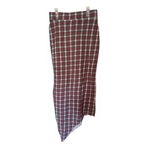 Women's Frank & Eileen Tee Lab Asymmetrical Plaid Maxi Skirt, Size XS S